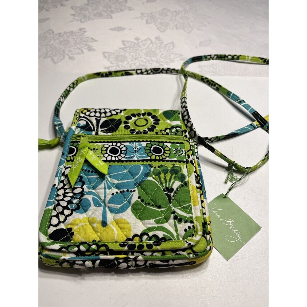 NWT - Vera Bradley Mini Hipster Crossbody Purse Shoulder Handbag Limes Up